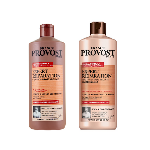 Kit Franck Provost Expert Reparation Professionelles shampoing et après-shampooing professionnel pour cheveux abîmés 450ml