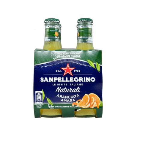 San Pellegrino L'Aranciata Amara Soda à l'orange amère 4x20cl en verre