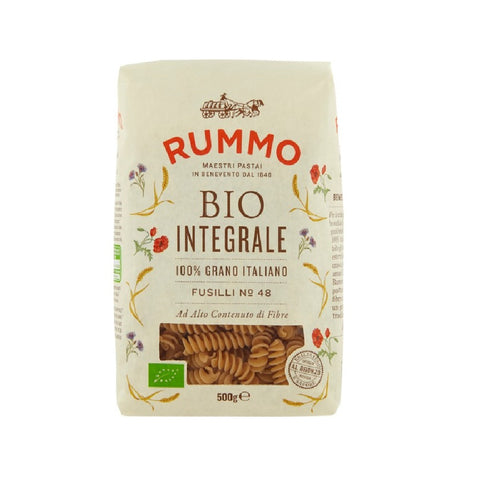 Rummo Fusilli N°48 Bio Integrale Pâtes de blé 100% italiennes 500g