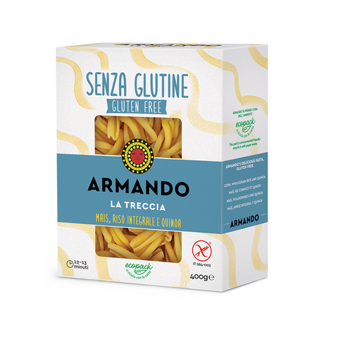 Armando La Treccia senza glutine Pâtes italiennes sans gluten 400g