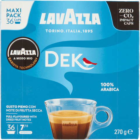 Lavazza DEK 36 capsules compatibles avec A Modo Mio - OFFRE SPÉCIALE