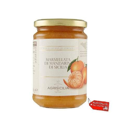 6x Agrisicilia Marmellata Di Mandarini Di Sicilia Confiture de mandarine sicilienne 360gr