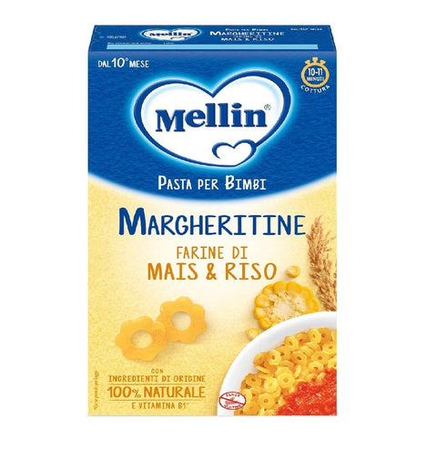 Mellin Margheritine Farine di Mais & Riso Nouilles pour les enfants 280 g