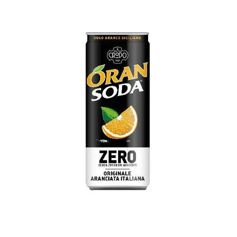 Oransoda Zero boisson gazeuse italienne au orange 33cl