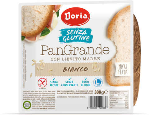 3x Doria PANGRANDE BIANCO Senza Glutine Sans gluten 300gr