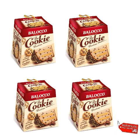 4x Balocco Panettone The Cookie 800gr