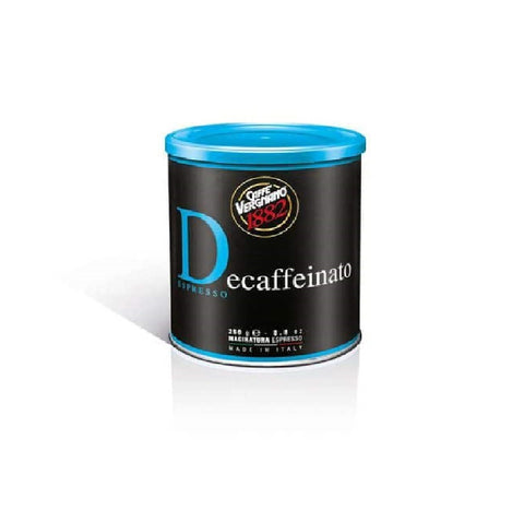 Caffè Vergnano 1882 Decaffeinato Café moulu décaféiné en boîte de 250g - OFFRE SPÉCIALE