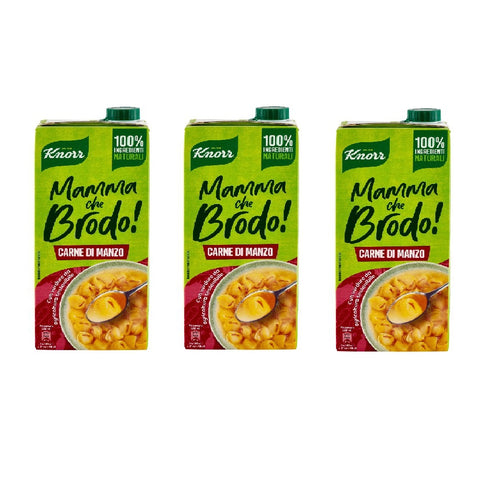 Knorr Mamma Che Brodo! Carne di manzo bouillon de boeuf prêt 1L