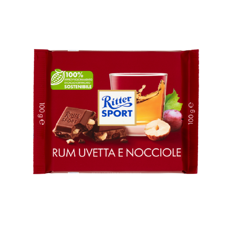 Ritter Sport Rum Uvetta e Nocciole 100g