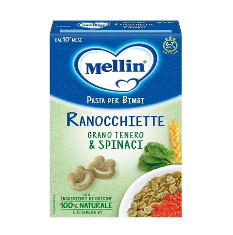 Mellin Ranocchiette di grano tenero e spinaci Nouilles pour les enfants 280 g