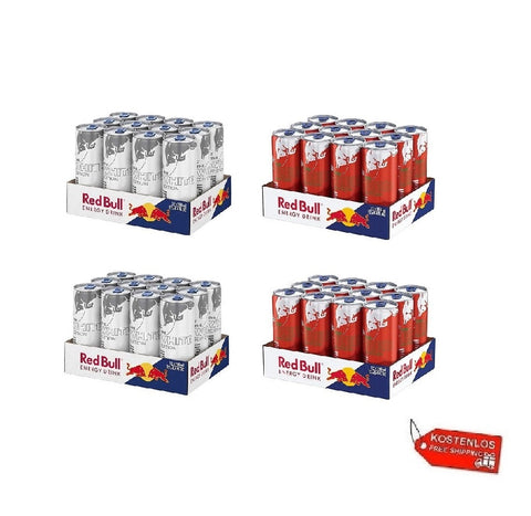 Test pack boisson énergisante Red Bull Red & White Edition 48x250ml