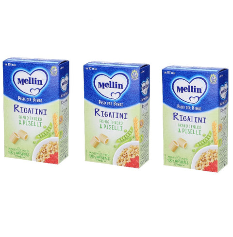 Mellin Rigatini Con Grano Tenero e Piselli Nouilles pour les enfants 280 g