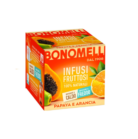 Bonomelli Infusi Fruttosi Papaya e Arancia papaye et orange 12 filtres