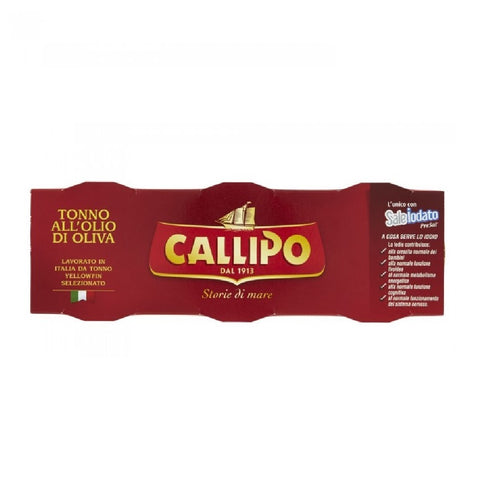 Callipo Tonno all'olio di oliva thon en boîte 3x80gr