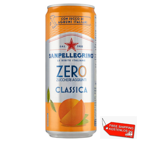 San Pellegrino Aranciata Classica ZERO Orangeade Classique ZÉRO (24x33cl)