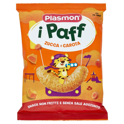 5x Plasmon Paff Zucca E Carote collations pour enfants 15gr