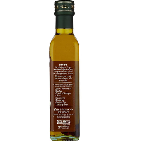 Monini Olio Extra Vergine di Oliva Aromatizzato ai Funghi Porcini Huile d'Olive Extra Vierge Aromatisée aux Cèpes 250ml