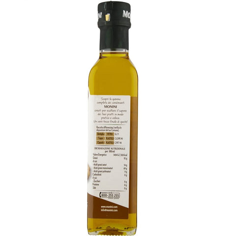 Monini Olio Extra Vergine di Oliva Aromatizzato al Tartufo bianco Huile d'Olive Extra Vierge Aromatisée à la Truffe Blanche 250ml