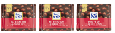 Ritter Sport chocolat noir et noisettes entières 100g