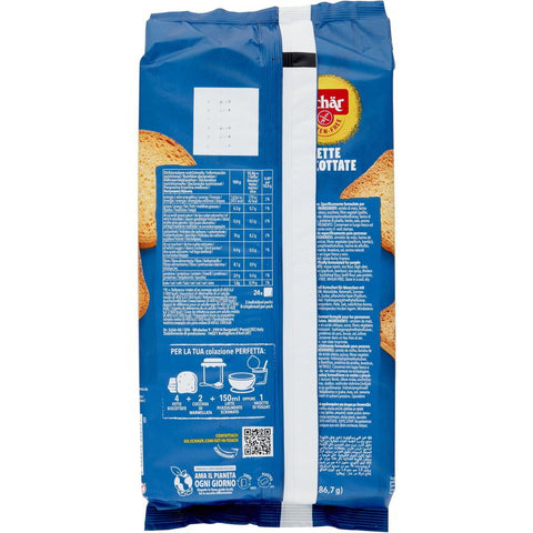 Schar Fette Biscottate Senza Glutine Biscotte Sans Gluten 260g