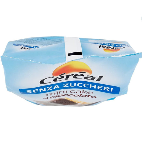 Céréal Senza Zuccheri Mini cake al cioccolato Sans Sucres Mini gâteau au chocolat 196g (7 pièces)