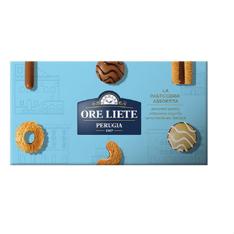 Ore Liete Perugia La Pasticceria Assortita Biscuits Assortis Spécialité Italienne Coffret Cadeau 300g