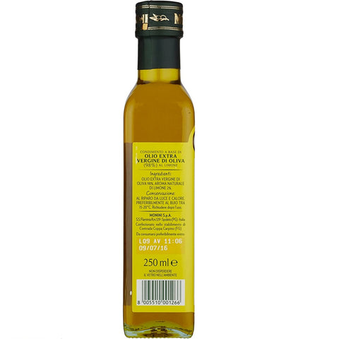 Monini Olio Extra Vergine di Oliva Aromatizzato al Limone Huile d'Olive Extra Vierge Aromatisée au Citron 250ml