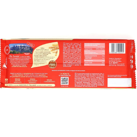 Loacker Wafer Multicereali Gaufres multicéréales napolitaines à la crème de noisette et à la farine complète 175g