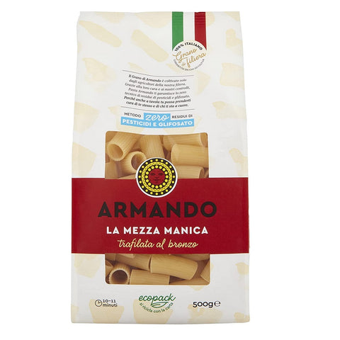 Il Grano Di Armando La mezza manica Blé Pâtes Marquées Bronze 500g