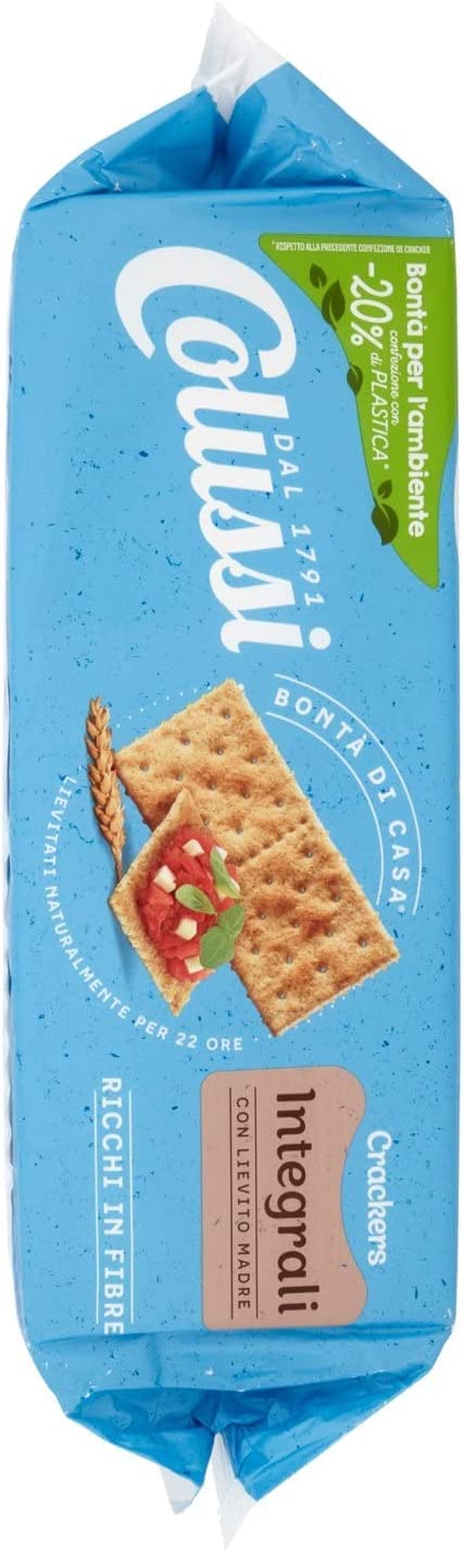 Colussi Crackers integrali Whole grain crackers de blé entier 500 g