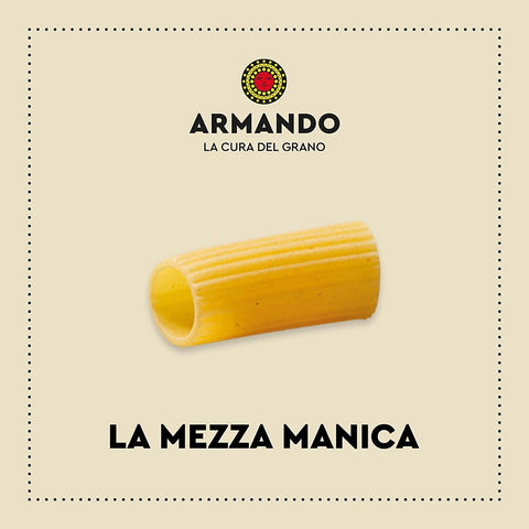 Il Grano Di Armando La mezza manica Blé Pâtes Marquées Bronze 500g