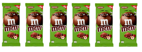 Tablette de chocolat au lait avec M&Ms à la noisette 165gr