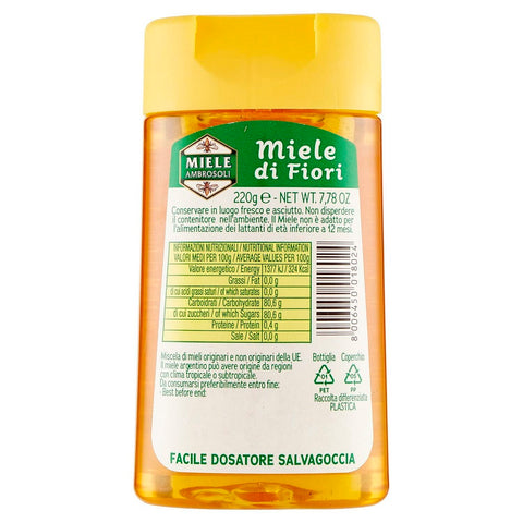 Ambrosoli Miele di Fiori Miel de Fleurs 220g Squeeze Miel de Fleurs Sauvages