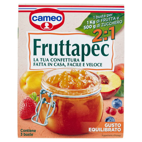 Cameo Fruttapec Gusto Equilibrato Préparé pour Confiture Maison 75g ( Contient 3 sachets de 25g )