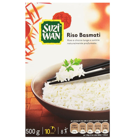 Suzi Wan Riso Riz basmati long et fin Riz basmati prêt en 10 minutes 500 g