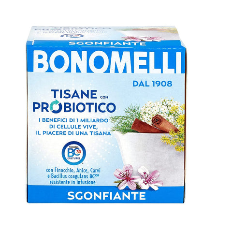 Tisane Bonomelli Tisana Probiotico Sgonfiante au fenouil, anis et cumin 10 filtres