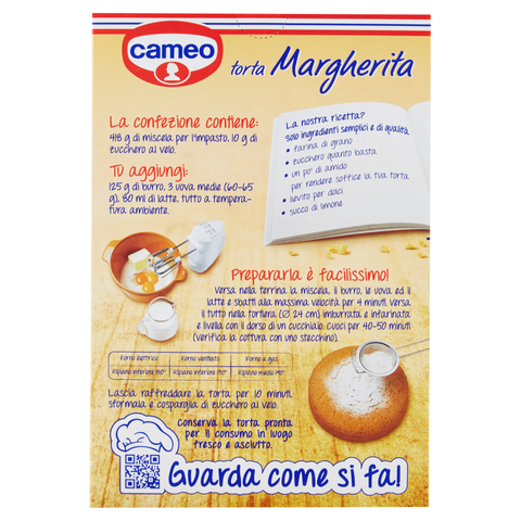 Cameo preparato per Torta Margherita Mélange à gâteau Margherita 428g