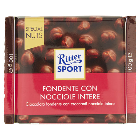 Ritter Sport chocolat noir et noisettes entières 100g