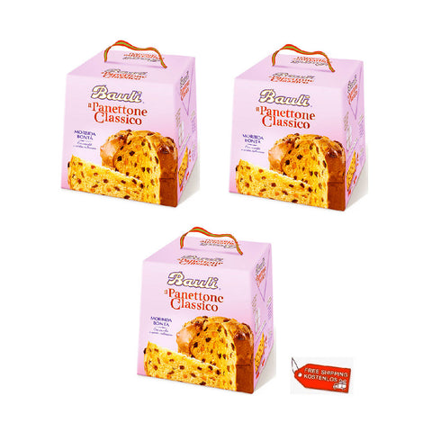 3x Bauli Il Panettone Classique 1Kg