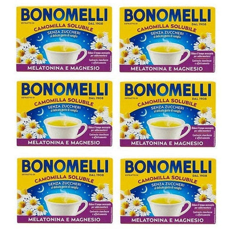 Bonomelli Camomilla Melatonina e Magnesio Camomille Soluble avec Mélatonine et Magnésium 16 sachets