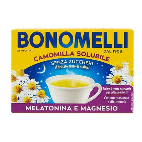 Bonomelli Camomilla Melatonina e Magnesio Camomille Soluble avec Mélatonine et Magnésium 16 sachets