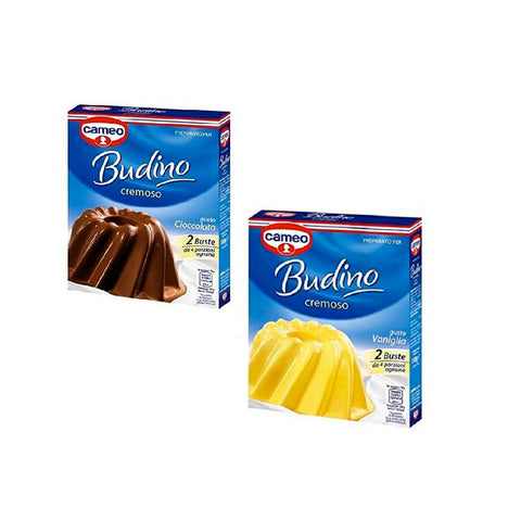 Test pack Budino Cameo Chocolate & Vanille Puddings (6x packs)