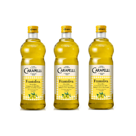 Carapelli Olive oil 3x1lt Carapelli Frantoliva Olio di Oliva Olive Oil with Refined and Virgin Olive Oils 1Lt 8002470470996