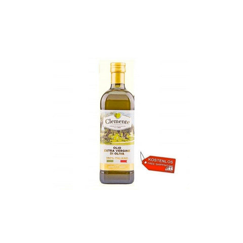 6x Huile d'Olive Extra Vierge 100% Italiano Clemente 1Lt