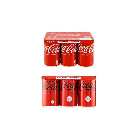 Pack test Coca Cola Mini Original & Zero 24x150ml