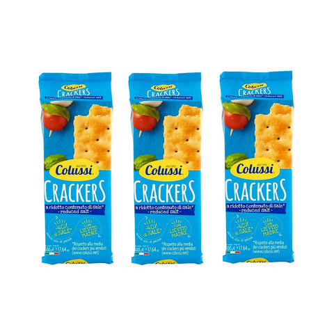 Colussi Crackers with reduced salt content 500g - Italian Gourmet UK