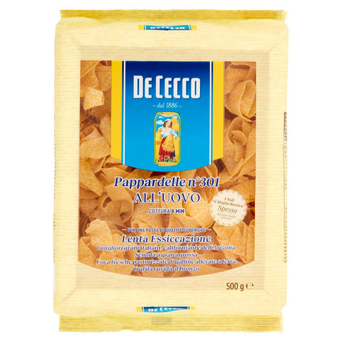 De Cecco Pasta 500g De Cecco Pappardelle all'uovo egg pasta 500g 8001250201010