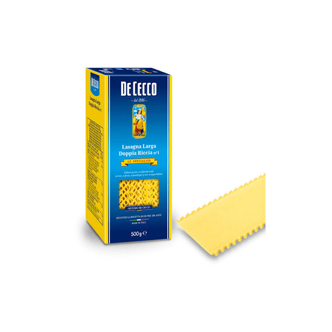 De Cecco Lasagne Larga Doppia Riccia n.1 500G