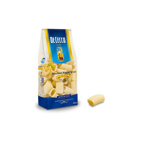 De Cecco Paccheri Rigati n. 130 500G