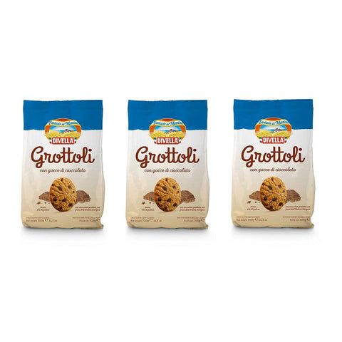 Divella Biscuits 3x700g Divella Grottoli Cookies with Chocolate Drops 700g 8005121214529